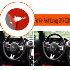 Steering Wheel Decor Cover Trim Sticker For Ford Mustang 15 20 Carbon Fiber