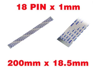 Nappe Fil Ruban ZIF LIF FPC 18 PINS Pas 1MM Longueur 200 mm Largeur 18.5 mm - Photo 1/2