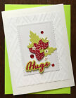 Handmade Greeting Card -  Hugs Card, Any Occasion Card, Birthday, Strawberries