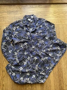 Dinosaur Skeleton Cozy Flannel 2 Piece Pajama PJ Set Boys Size 13-14 - Picture 1 of 8