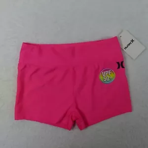 Hurley Swim Shorts Girls Medium Hyper Pink Pull On Swimwear Bottoms UPF50 - Picture 1 of 15