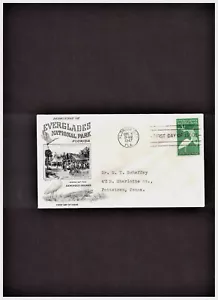 3c, EVERGLADES FDC SCOTT #952 FLEET WOOD CACHET - Picture 1 of 2