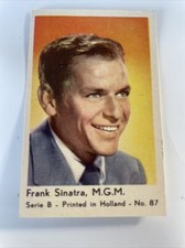 Dutch Gum Card FRANK SINATRA-Serie B No.87 M.G.M Printed In Holland