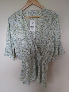 Next peplum blouse Size 16 Angle Sleeves. New. - Picture 1 of 11