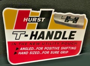 PEGATINA TROQUELADA VRHTF NHRA RARA SUPER COOL HURST MANGO EN T 3" X 4" - Imagen 1 de 1
