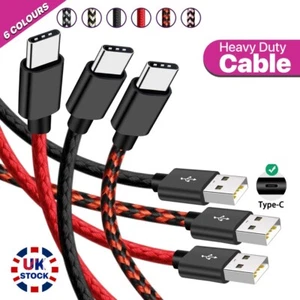 Heavy Duty Type C USB C Charging Cable Fast Phone Charger Long Lead 1m 2m 3m - Picture 1 of 1