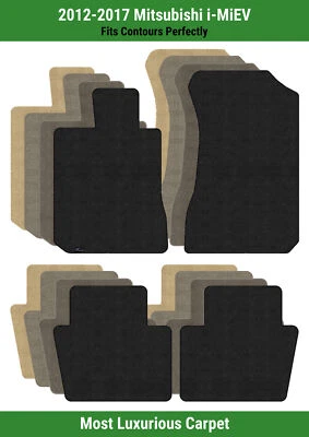 Lloyd Luxe Front & Rear Row Carpet Mats for 2012-2017 Mitsubishi i-MiEV  - Image 1 of 4