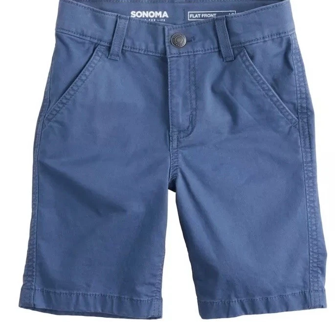 Boys’ SONOMA “ Goods For Life” Atlantic Blue Flat Front Short Size 5 NWT - Изображение 1 из 1