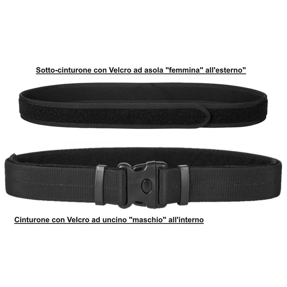 CINTURONE + SOTTOCINTURA TIRO DINAMICO VEGA HOLSTER 2V56+2V65 CORDURA CON SICURA