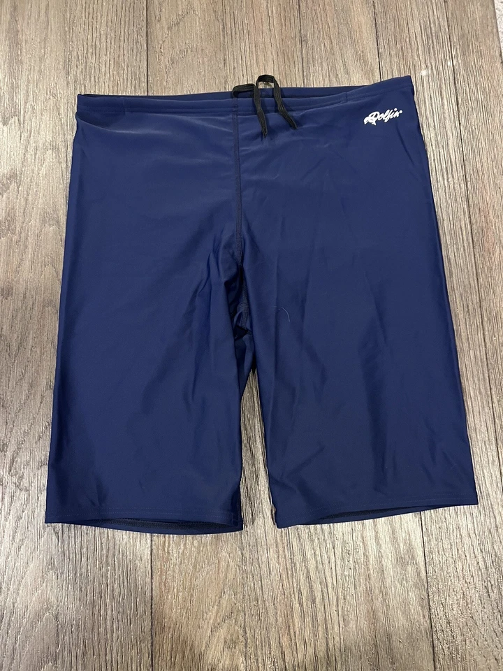 Pantalones cortos de compresión para hombre Dolfin azul oscuro Spandex Jammers 38 traje de baño Foto 1 de 1