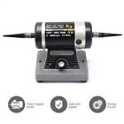 Jewelry Polisher Rock Lathe Bench Buffing Wheel Machine w/ Tapered Spindles 110V