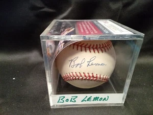 Bob Lemon Signed Rawlings Baseball JSA BB # - Picture 1 of 3
