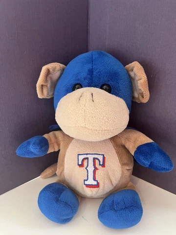 Forever Collectibles Texas Rangers Plush Monkey With Cape 8 inch RARE Cover