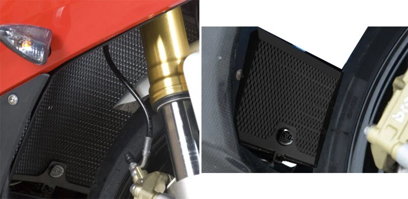 BMW S 1000 XR 2015 > 2016 R&G RADIADOR/ENFRIADOR DE ACEITE JUEGO 2 REJILLAS Foto 1 de 1
