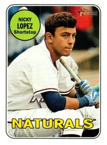 2018 Topps Heritage Minor League Edition - Nicholas Lopez #76 (RC) - Picture 1 of 2