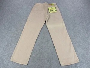 VINTAGE Solo Semore Jeans Mens 32 Brown Beige Denim Straight Deadstock 90s Y2K ' - Picture 1 of 19