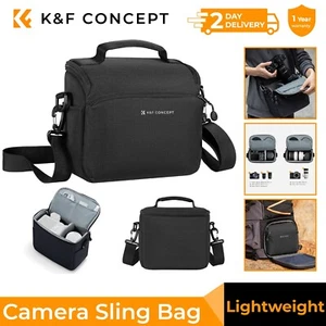 K&F Concept Camera Sling Bag Small Crossbody Case Shoulder Bags fr Photographers - Picture 1 of 9
