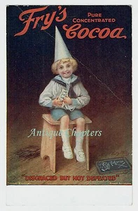 c1910 Fry's Pure Concentrated Cocoa Frys Advertising Postcard B115 - Picture 1 of 2