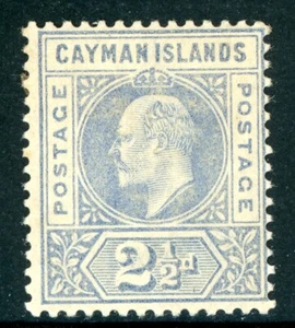 Cayman Islands 1901 British KEVII 2½p Ultra Scott #5 Mint U886 ⭐⭐⭐⭐⭐⭐ - Picture 1 of 6