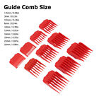 10Pcs Professional Hair Clipper Guide Comb Red Hair Trimmer Cutting Guides Hg5