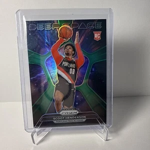 2023-24 Panini Prizm - Deep Space #3 Scoot Henderson (RC) Green Prizm Rookie - Picture 1 of 7