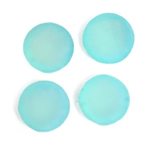 Round Both Side Flatback Aqua Chalcedony 8mm To 14mm Natural Loose Gemstone - Picture 1 of 5
