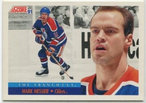 1991-92 Score Canadian #310 Mark Messier Edmonton Oilers - The Franchise - Picture 1 of 2