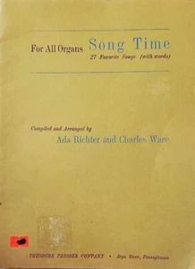 For All Organs Song Time 27 Favorites Organ Vocal Sheet Music Book s3 - Picture 1 of 5
