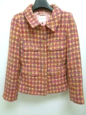 Walter blazer  sz 2 wool pink textured lining silk ## - Image 1 of 4