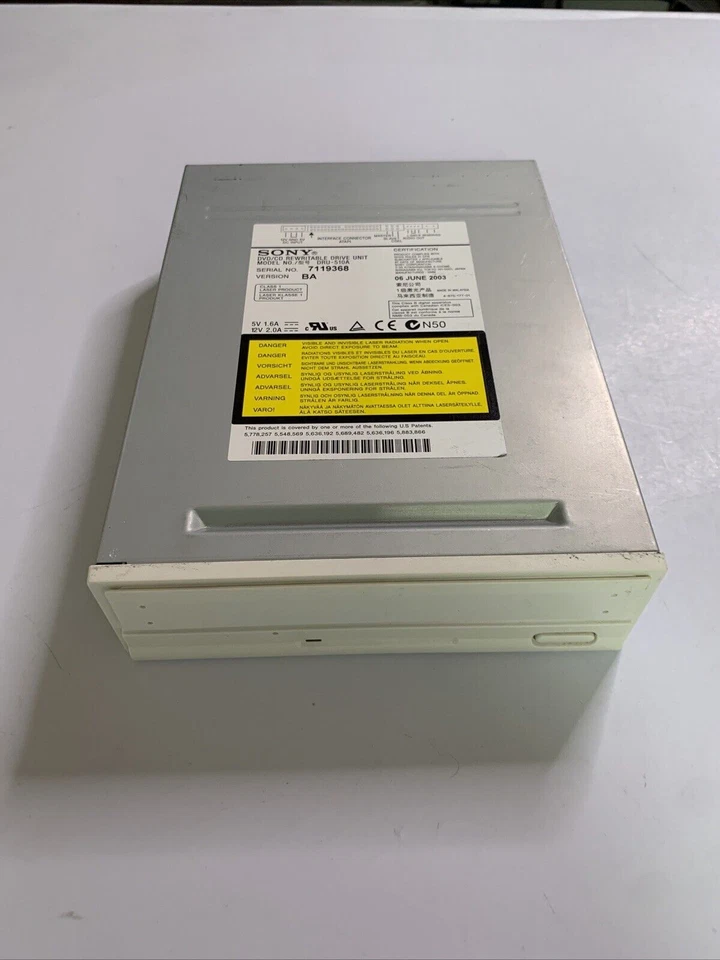 Sony DVD/CD Rewritable Internal Drive IDE DRU-510A - Image 1 of 4