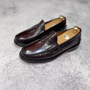 Alden 410 Penny Loafers Burgundy Made in USA US10 EU43 - Picture 1 of 18