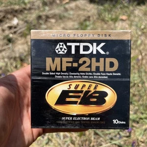10x TDK Disketten MF-2HD 3,5" Super EB Double Sided Density Disketten New Sealed - Afbeelding 1 van 6