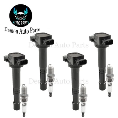 Bobina de encendido y bujía 4 piezas para Honda Accord 2003-2007 2,4 L L4 Foto 1 de 4