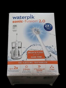 Waterpik Sonic Fusion 2.0 Electric Flossing Toothbrush Set White - Picture 1 of 6