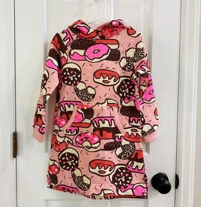 Girl’s Spotted Zebra Donut Hooded Sweatshirt Size 4T - Picture 1 of 5