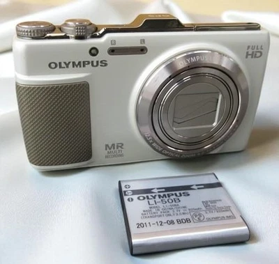 [N Mint] Olympus SH-25MR White 16.0MP Compact Digital Camera Tested - Image 1 of 4