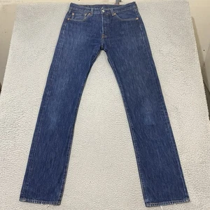 Jeans Levi's Para Hombre 32x36 Azul 501 Botón Mosca Algodón Recto Denim Medidas 33x35 - Imagen 1 de 21