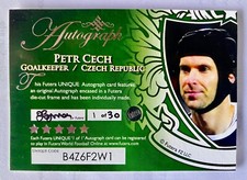 Petr Cech Chelsea & Czech Rep, Futera Autograph Soccer Card, 1/30