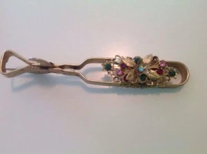 Schmuck Flaschen Dosenöffner von KING Strass Unikat goldfarben Metall Vintage - Bild 1 von 6