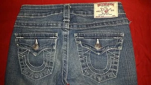 Pantalones de mezclilla para mujer True Religion Julie ajustados talla 24, entrepierna 29 - Imagen 1 de 5