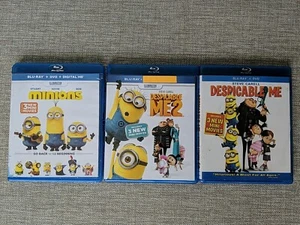 Minions Blu-Ray Movie Lot Bundle 3 DVD Despicable Me and 2 (Read) Free Shipping - Picture 1 of 11