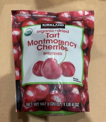 Kirkland Signature Organic Dried Tart Montmorency Cherries 567g / 20oz - Image 1 of 2