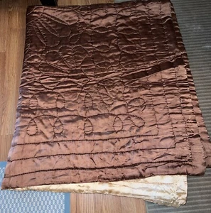 Satin Comforter 82”x71” Vintage 100 Year Old Wedding Gift - Picture 1 of 6