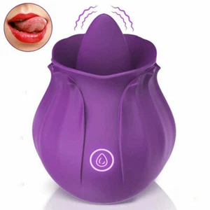 Waterproof Tongue Oral Clit Licking Vibrator G Spot Dildo Women Sex Toys new - Picture 1 of 7
