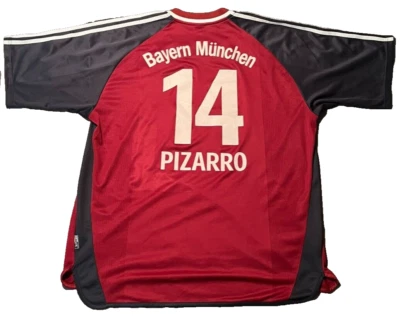 Bayern München Trikot Nr.14 Pizarro 2001/02 Gr. XXL Adidas Opel Retro - Bild 1 von 4