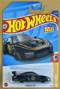 Hot Wheels Neu 2022 12/250 schwarz "PORSCHE 935" 1/10 "HW Turbo" Serie G Case - Bild 1 von 11