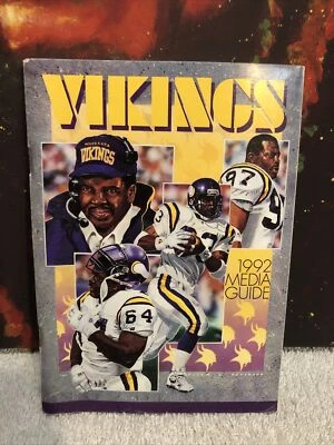 Vintage NFL Minnesota Vikings Media Guide 1992 - Image 1 of 3