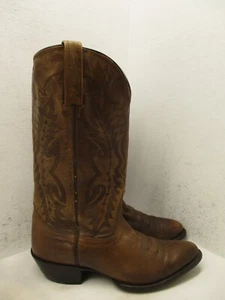 Botas vaqueras de cuero marrón NOCONA para hombre talla 8,5 estilo D NB2007 - Imagen 1 de 13