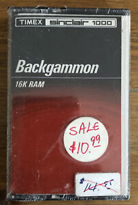Backgammon TIMEX SINCLAIR 1000 16K RAM New Sealed