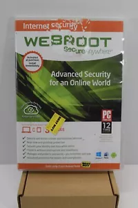 WEBROOT Secure Anywhere Advanced Security for an Online World Mac & Win Open Box - Picture 1 of 3